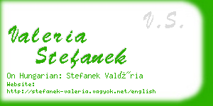 valeria stefanek business card